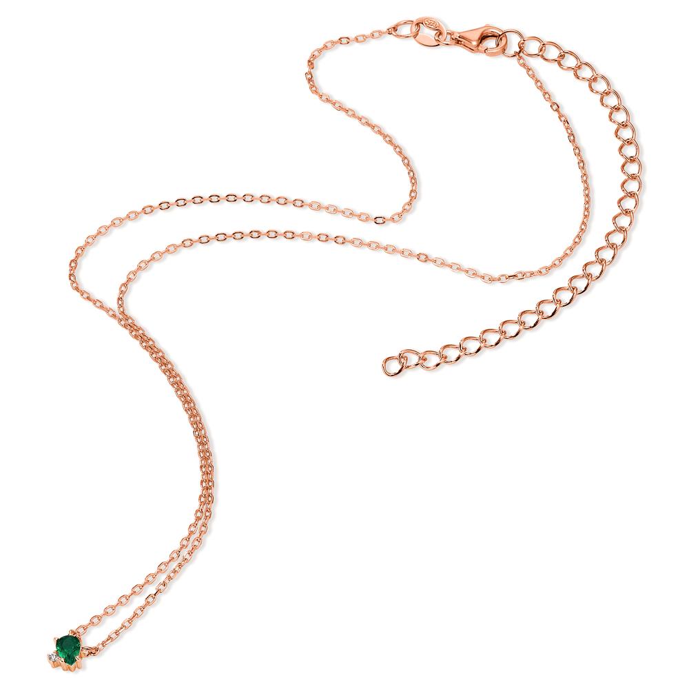 Necklace Silver Rose Gold plated 35-43 cm