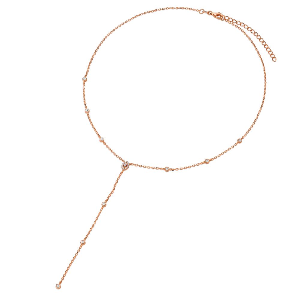 Necklace Silver Rose Gold plated 40-45 cm