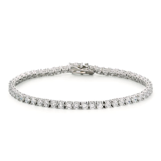 Bracelet Silver Zirconia Rhodium plated 16.5 cm