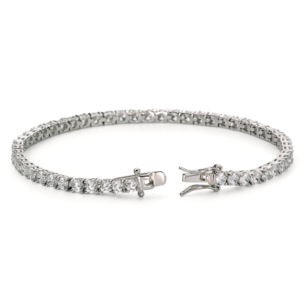 Bracelet Silver Zirconia Rhodium plated 16.5 cm