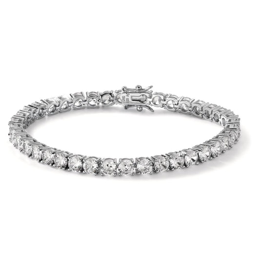 Bracelet Silver Zirconia Rhodium plated 20 cm