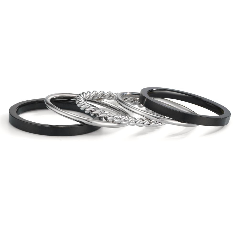 Ring set 18k White Gold, Titanium