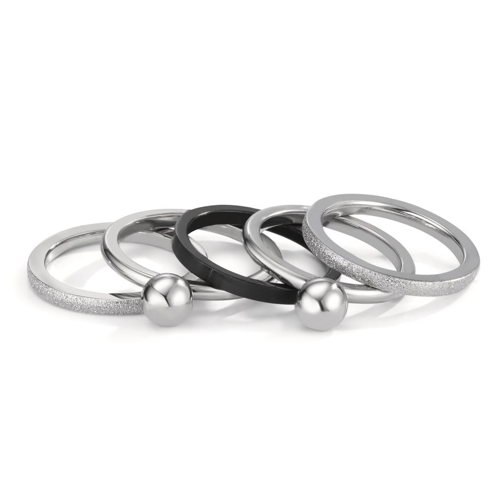 Ring set Stainless steel, Titanium