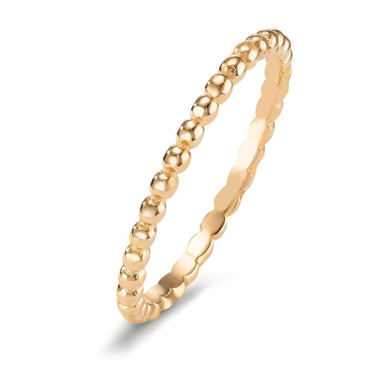 Stacking ring Silver Yellow Gold plated