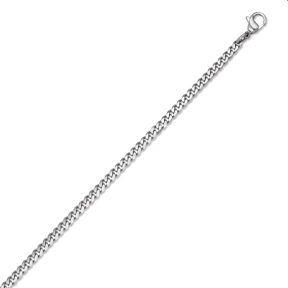 Curb-Necklace Stainless steel 45 cm