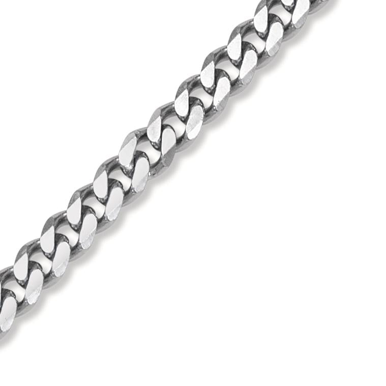 Curb-Necklace Stainless steel 45 cm