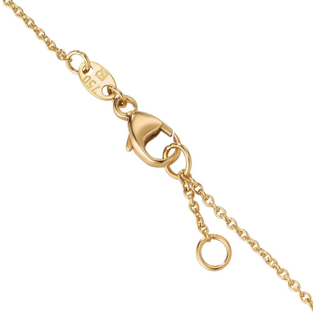 Bracelet 18k Yellow Gold Heart 17-18 cm