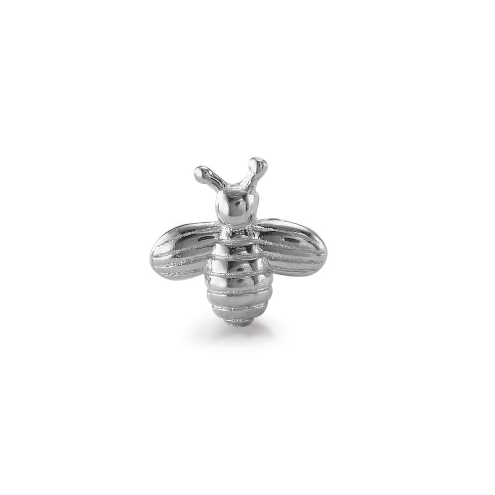 Piercing Silver Rhodium plated Bee Ø6 mm