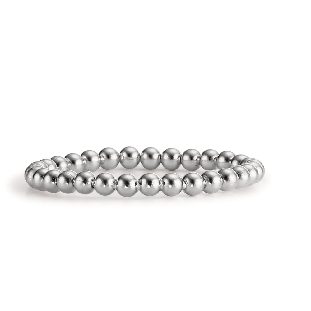 Stacking ring Silver Rhodium plated