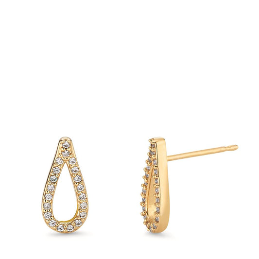 Stud earrings Bronze Gold plated