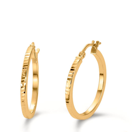 Hoop earrings Silver Yellow Gold plated