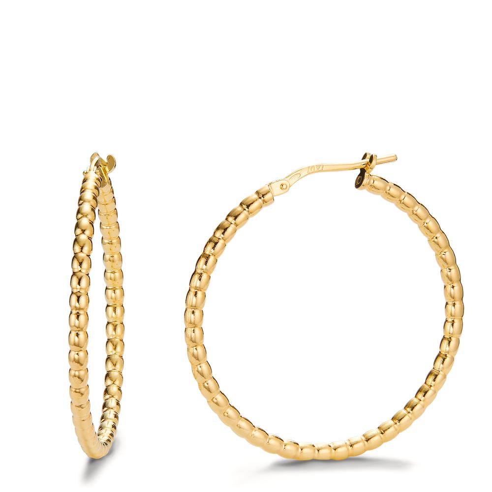 Hoop earrings Silver Yellow Gold plated