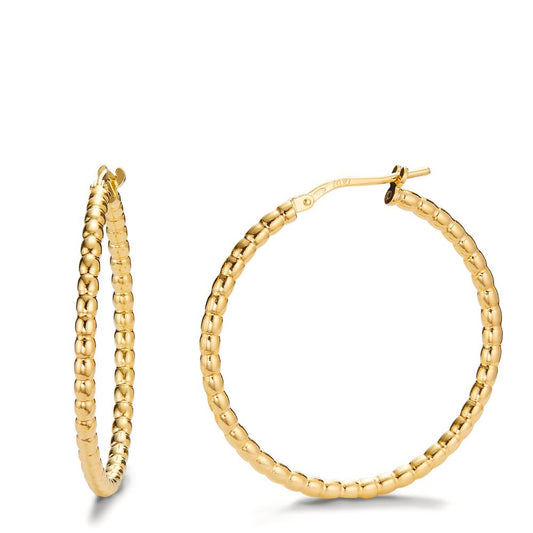 Hoop earrings Silver Yellow Gold plated