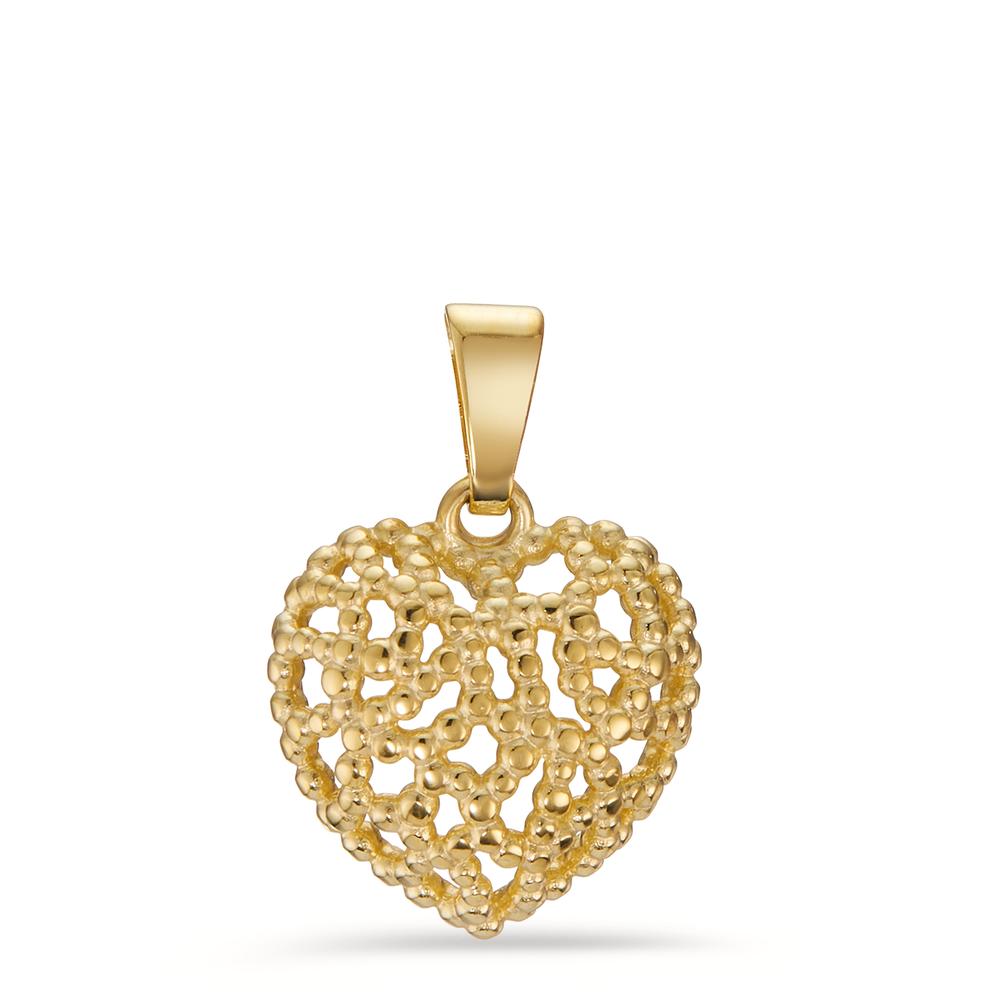 Pendant 9k Yellow Gold Heart Ø12 mm