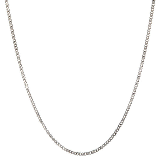 Curb-Necklace 18k White Gold 55 cm