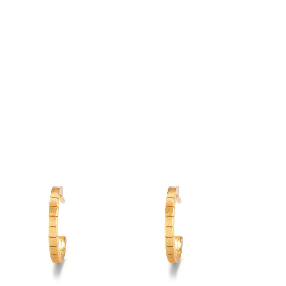 Hoop earrings Silver Yellow Gold plated