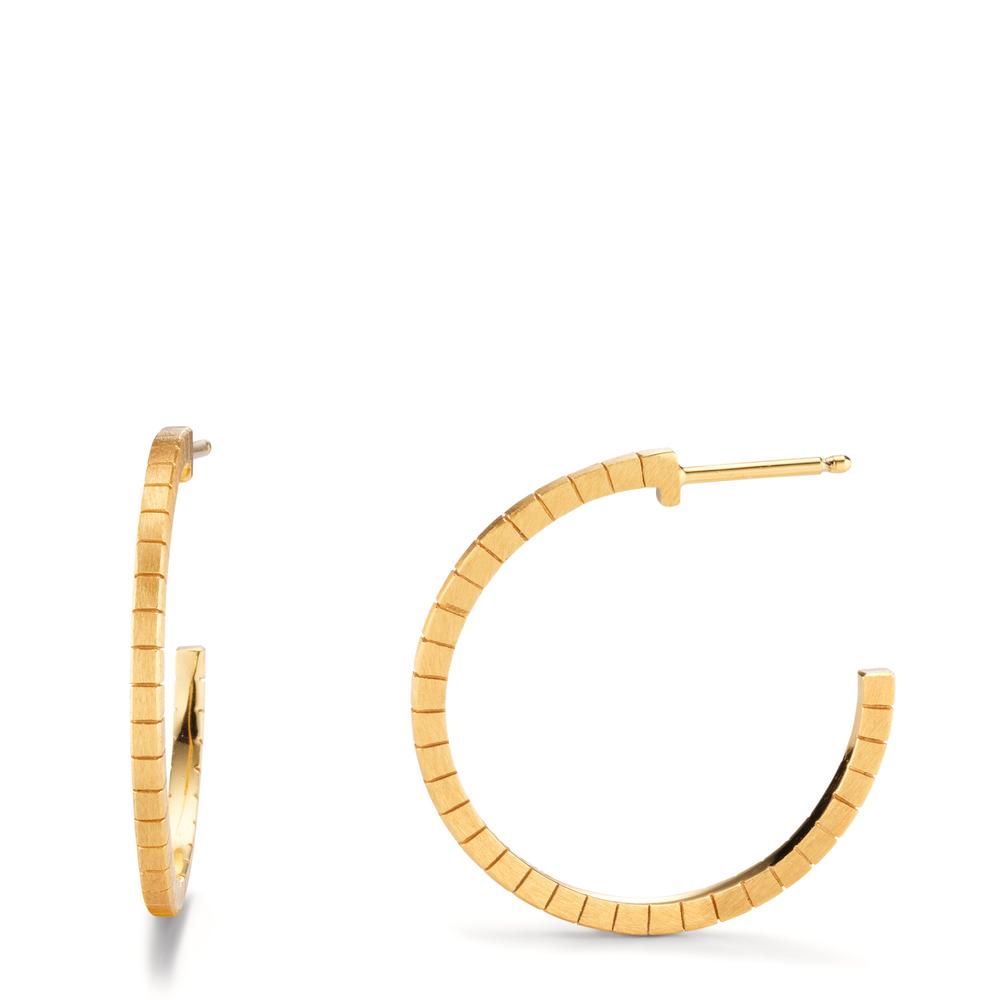 Hoop earrings Silver Yellow Gold plated