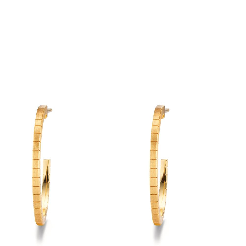 Hoop earrings Silver Yellow Gold plated