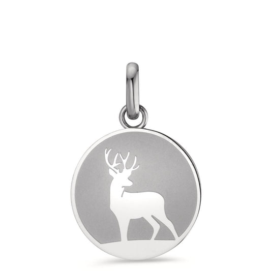 Pendant Stainless steel Deer Ø18 mm