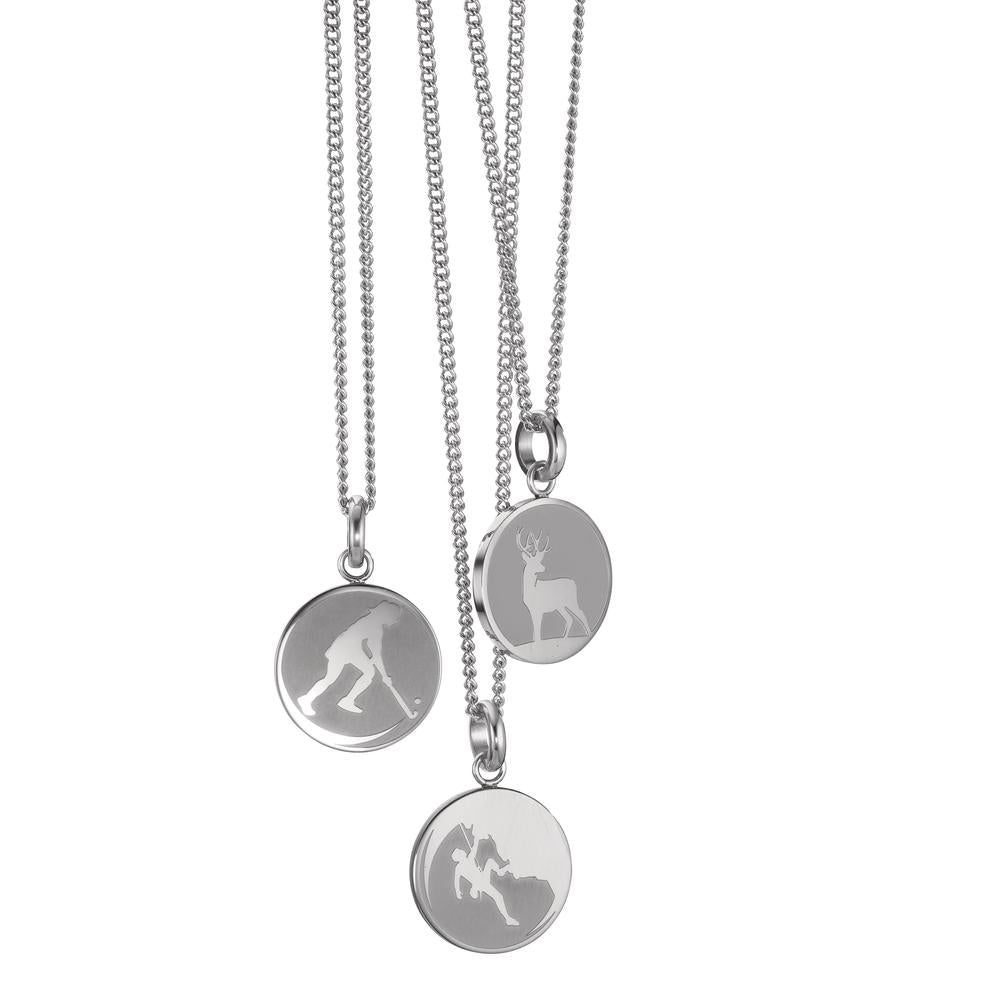 Pendant Stainless steel Deer Ø18 mm