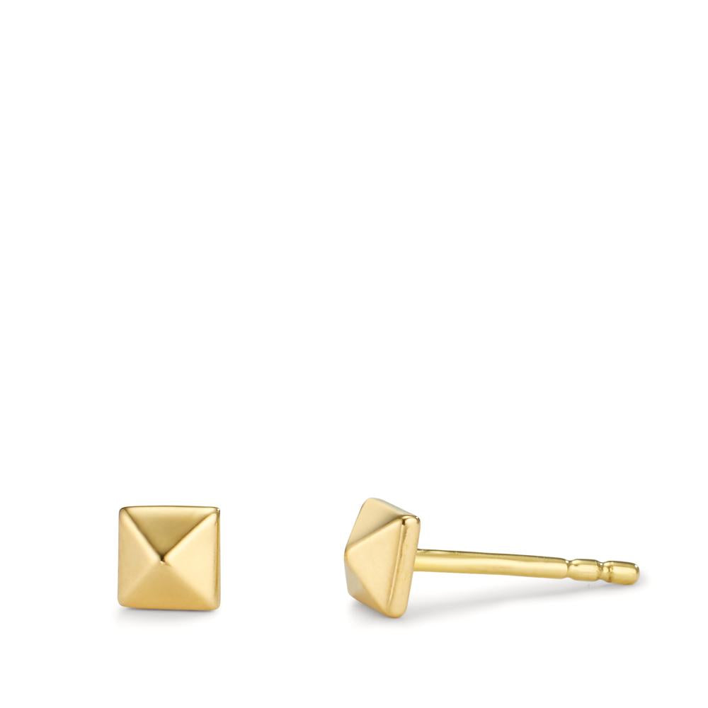 Stud earrings 18k Yellow Gold Ø4 mm