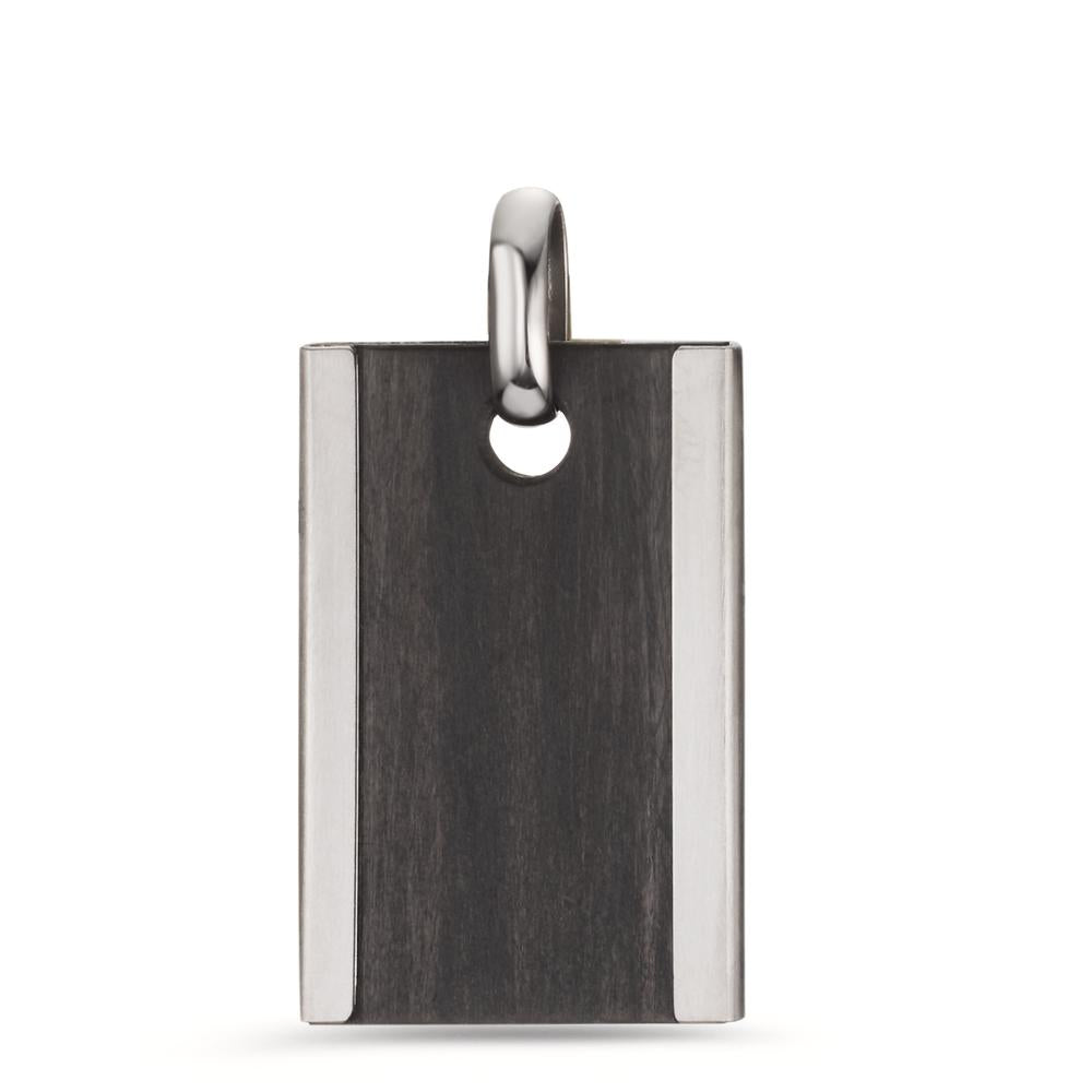 Engravable pendant Stainless steel, Carbon