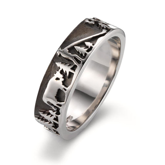 Ring Silver Black Rhodium plated