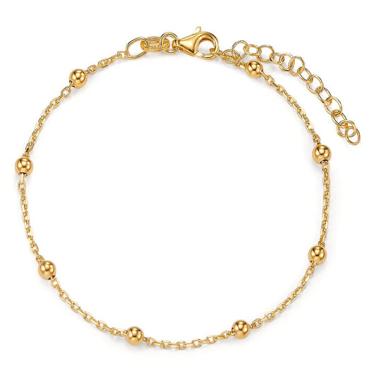 Bracelet Silver Yellow Gold plated 16.5-19.5 cm