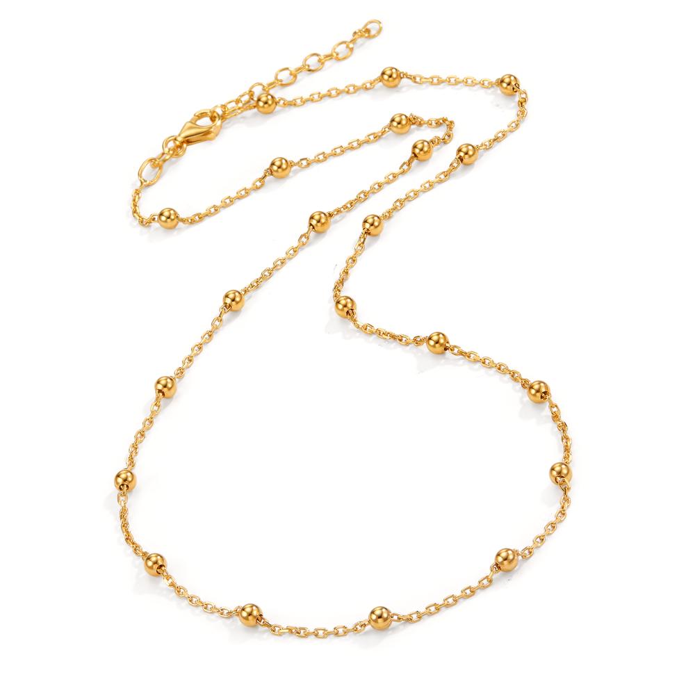 Necklace Silver Yellow Gold plated 41-44 cm