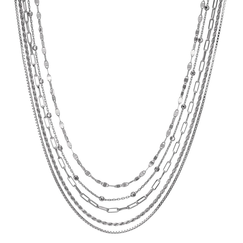 Necklace Silver Rhodium plated 40-45 cm