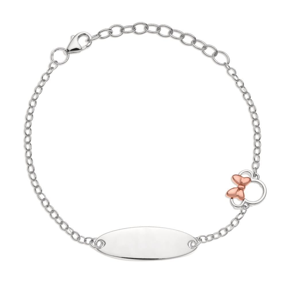 Engravable bracelet Silver Rose Bicolor 12-15 cm