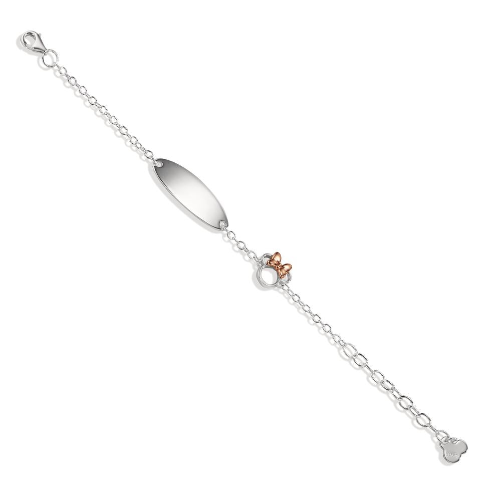 Engravable bracelet Silver Rose Bicolor 12-15 cm