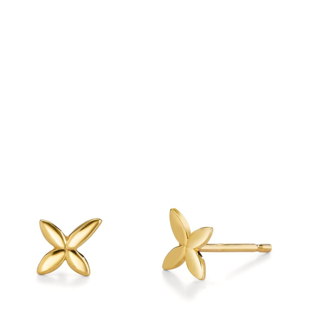 Stud earrings 9k Yellow Gold Flower