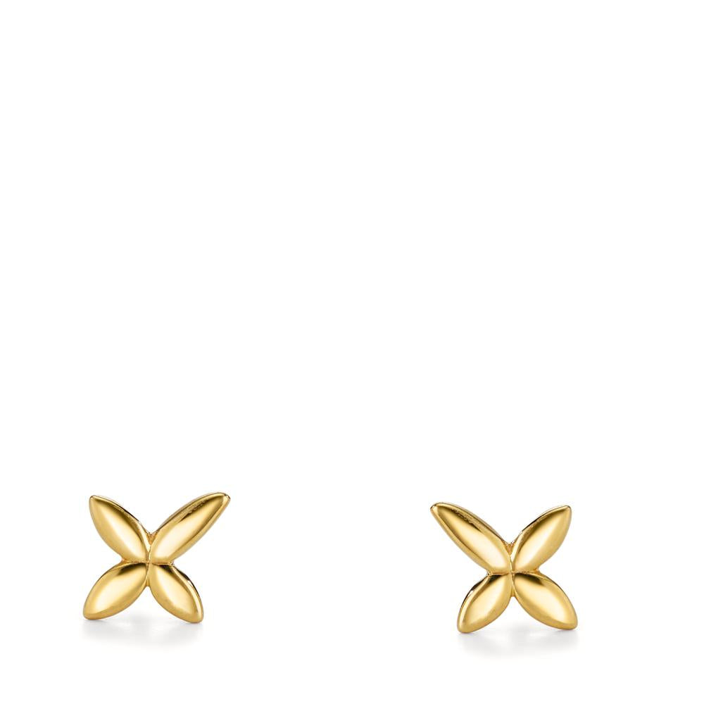 Stud earrings 9k Yellow Gold Flower