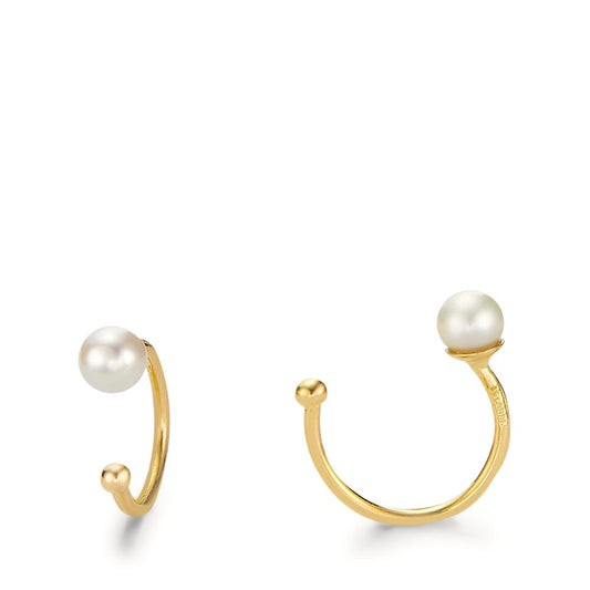 Ear Cuff 18k Yellow Gold Freshwater pearl Ø10 mm