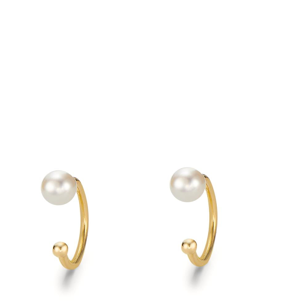 Ear Cuff 18k Yellow Gold Freshwater pearl Ø10 mm