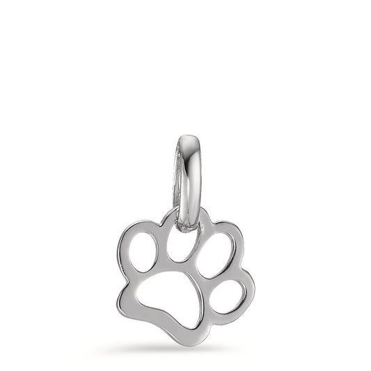 Pendant Silver Rhodium plated Paw Ø8 mm