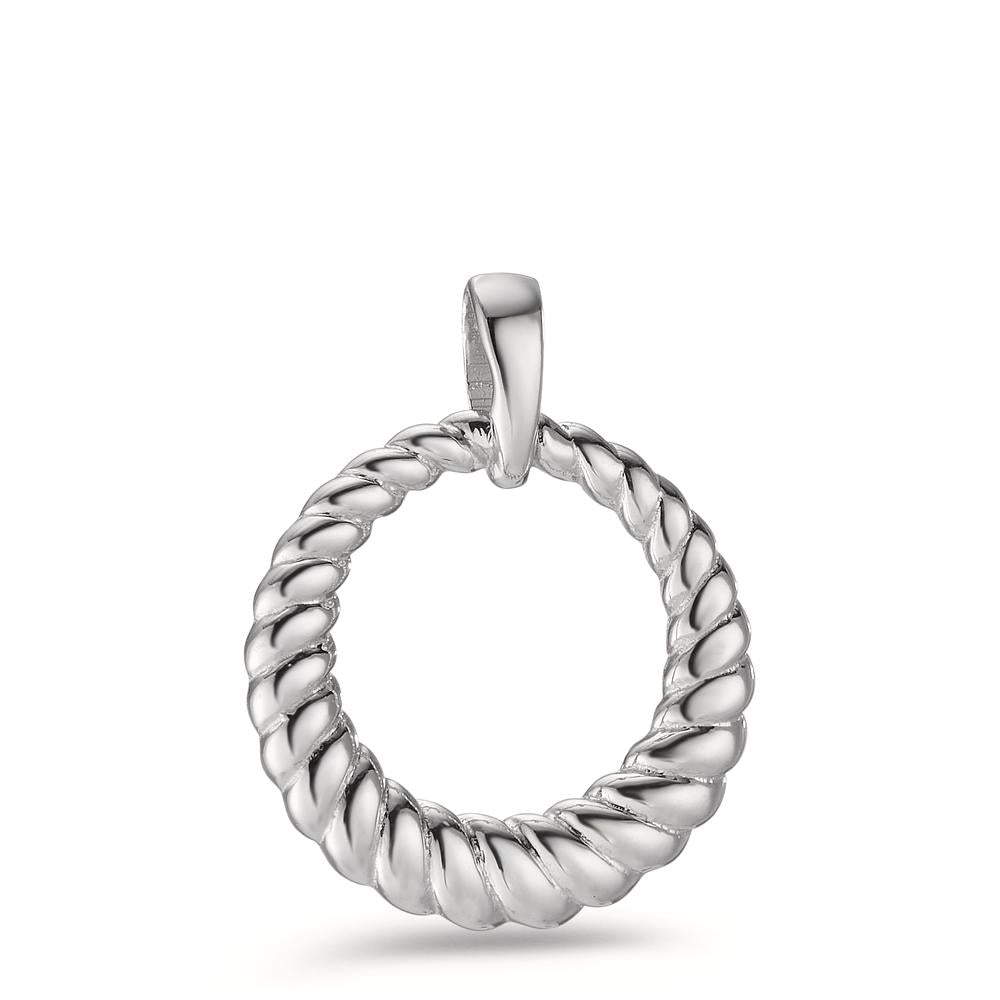 Pendant Silver Rhodium plated Ø15 mm