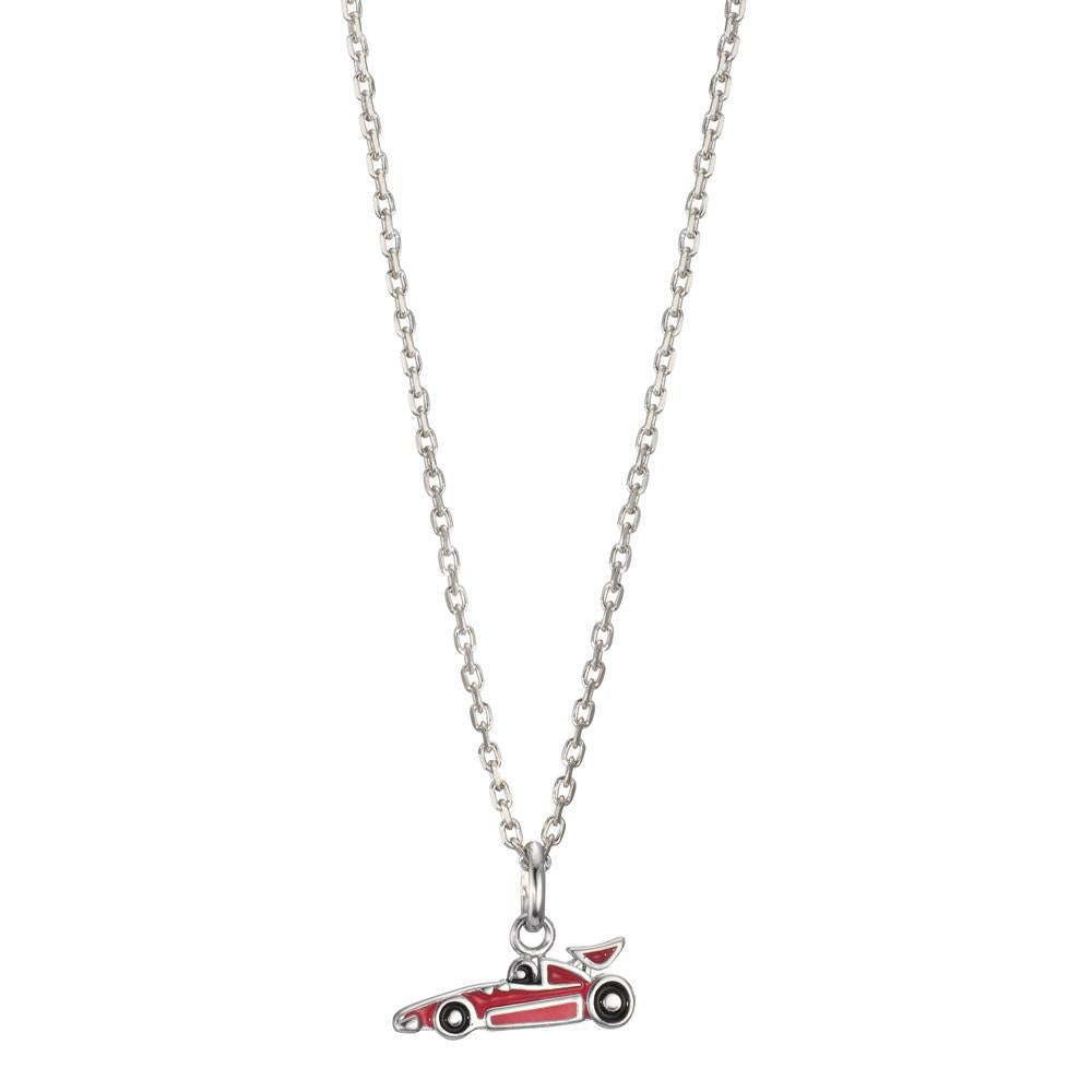 Necklace with pendant Silver Rhodium plated Racing Car 38-40 cm