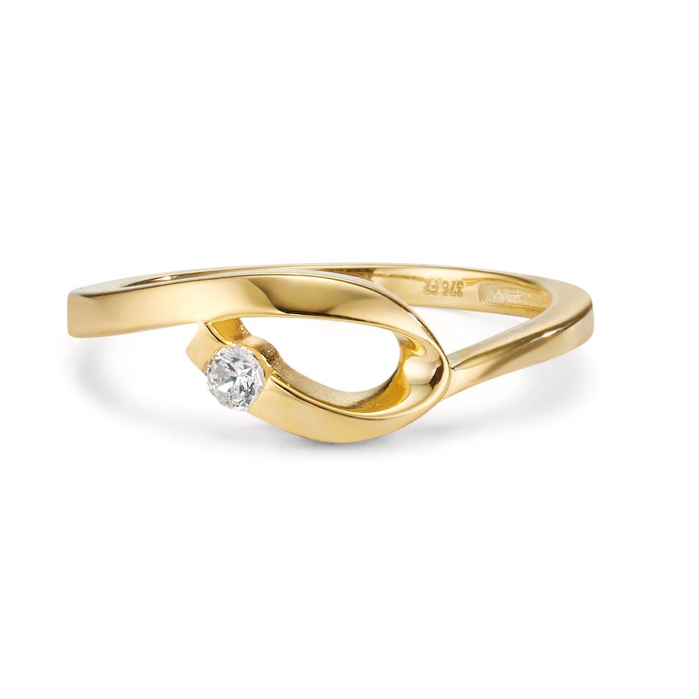 Ring 9k Yellow Gold Zirconia