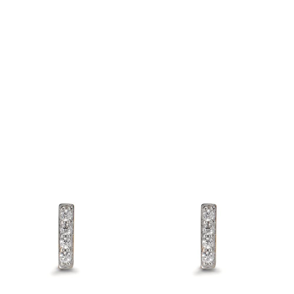 Stud earrings 9k Yellow Gold Zirconia 8 Stones