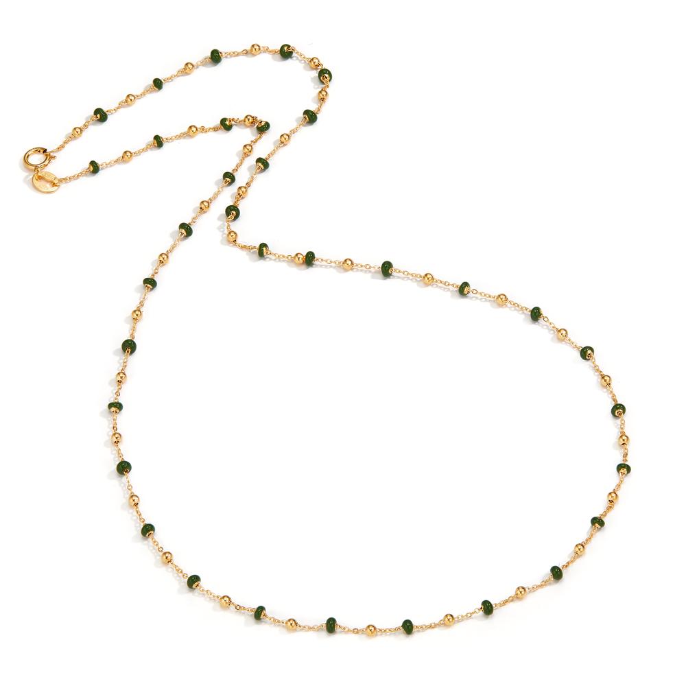 Necklace 18k Yellow Gold Enameled 42 cm