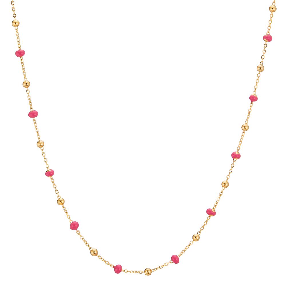 Necklace 18k Yellow Gold Enameled 42 cm