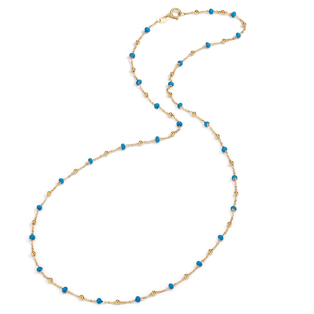 Necklace 18k Yellow Gold Enameled 42 cm