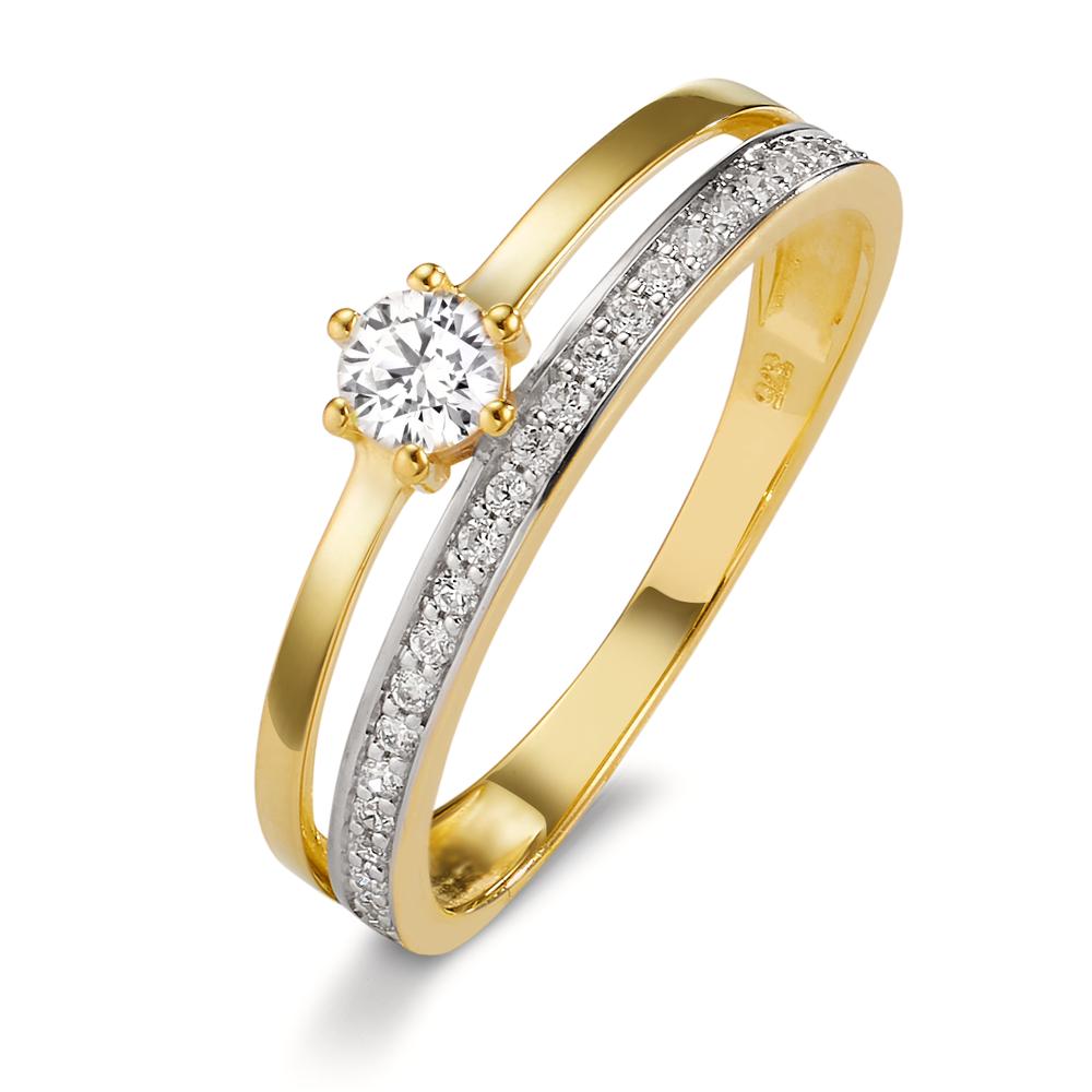 Ring 9k Yellow Gold Zirconia