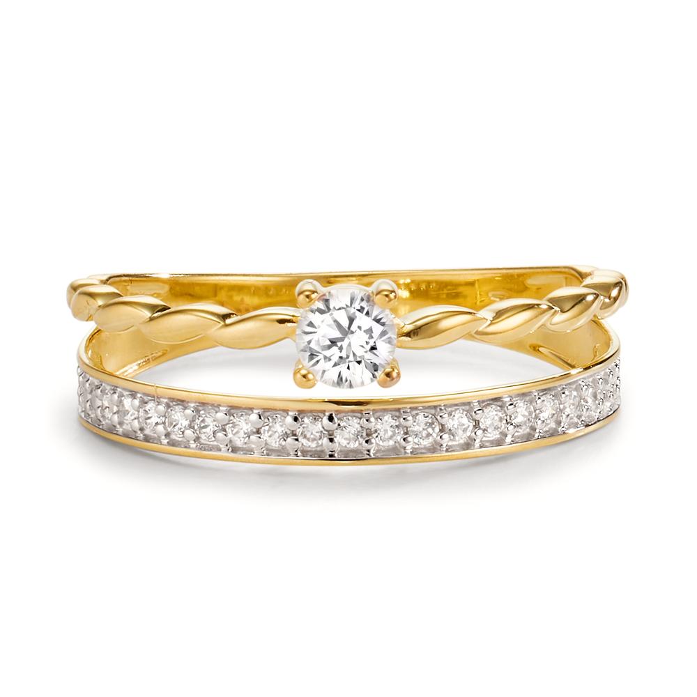 Ring 9k Yellow Gold Zirconia