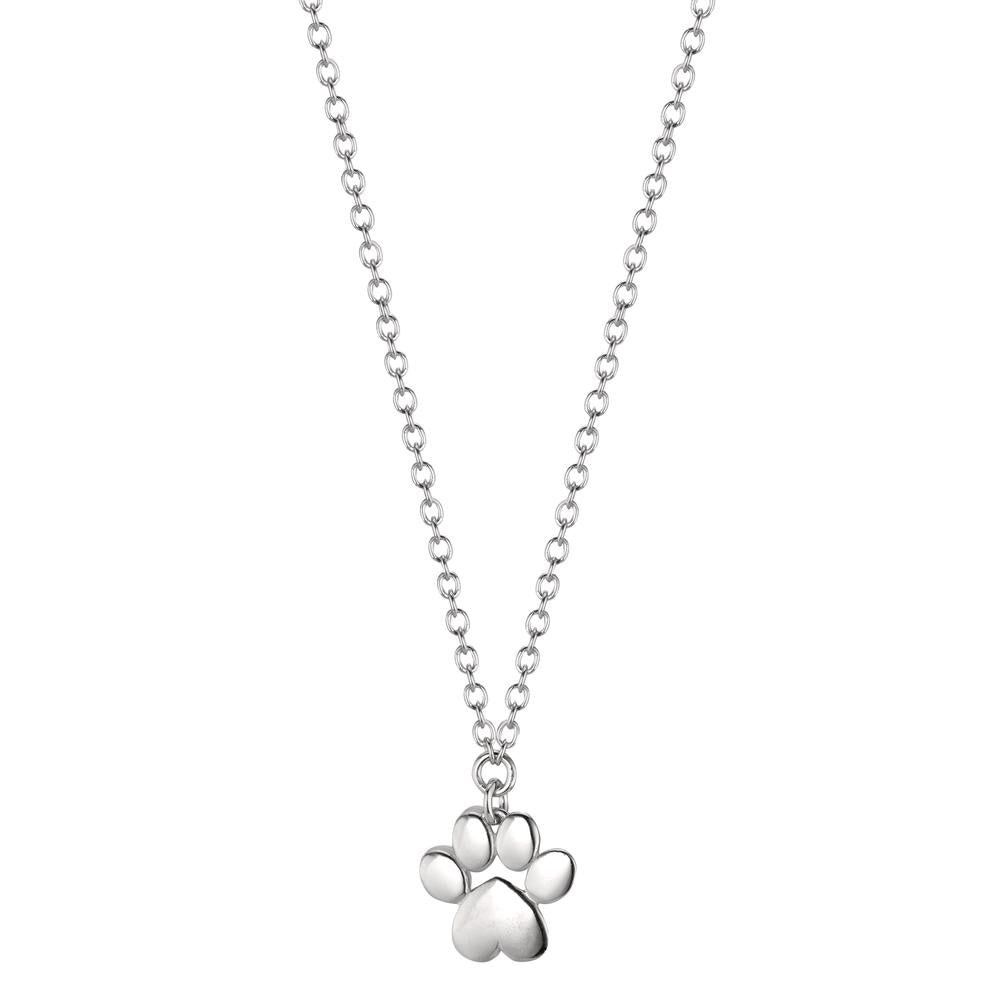 Necklace Silver Rhodium plated Paw 42-45 cm Ø12 mm