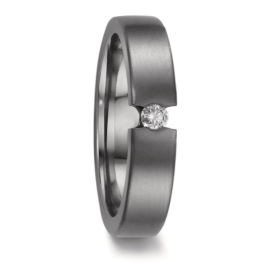 Wedding Ring Tantal 999 Diamond 0.10 ct, w-si