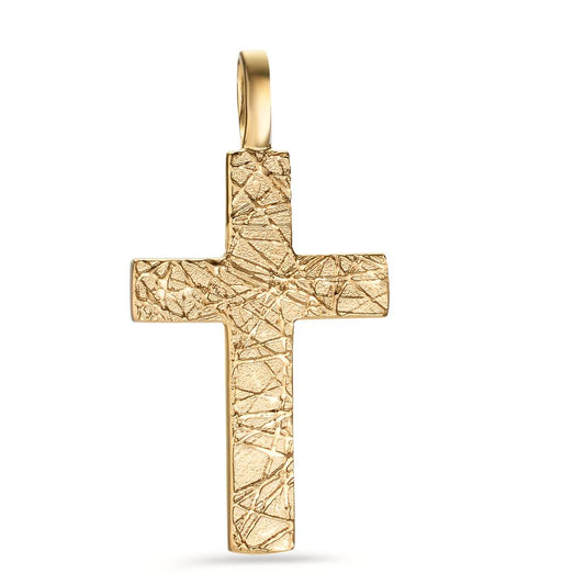 Pendant Silver Yellow Gold plated Cross