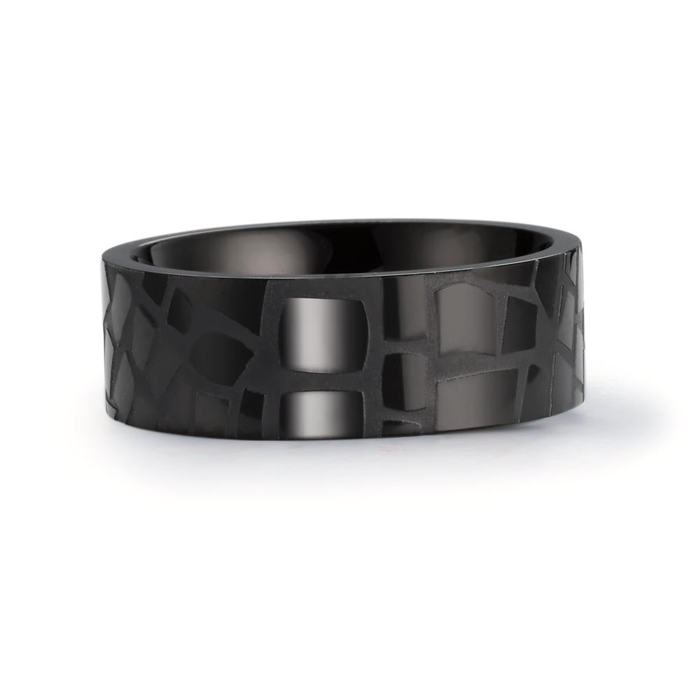 Ring Stainless steel Black IP coated